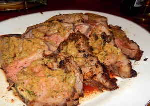 sliced.meat.with.herb.butter